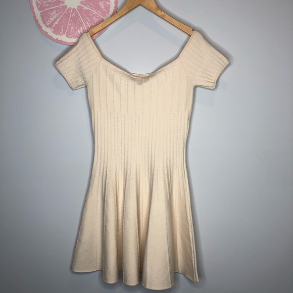 Ronny Kobo Karin dress Ivory off shoulder large - Picture 5 of 8